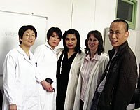 Image of Jane Simoni visiting a school of nursing in Beijing