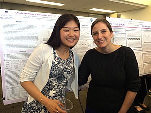 Photo: Honors student Veronica Kang with Research Fellow Emily Neuhaus