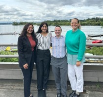 2nd year clinical students Urmi, Priya, Onyx, and Caroline