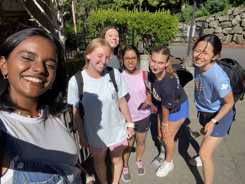 Photo of Swathi with other students