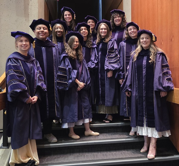 Photo of hooding ceremony