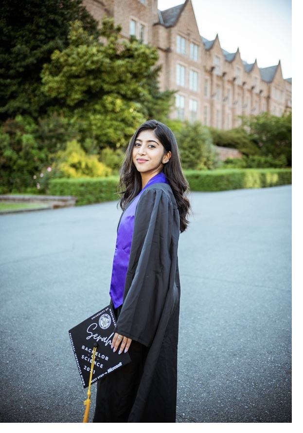 Serah Prakkat at UW graduation