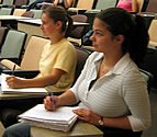 Photo of students looking on